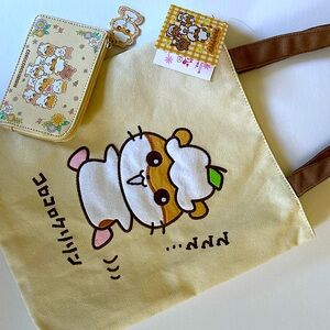 NWT Sanrio Corocorokuririn tote bag and matching cardholder